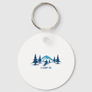 Camp 10 Wisconsin Ski Resort Skien Skiloper Sleutelhanger
