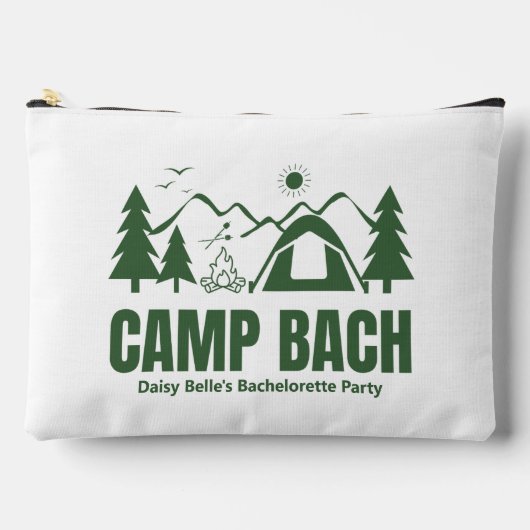 Camp Bach Bachelorette Green Print Toiletry Bag Etui (Voorkant)