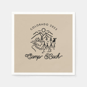 Camp Bachelorette aangepaste cocktail servetten