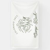 Camp Bachelorette Banner/ Achtergrond  Spandoek (Verticaal)