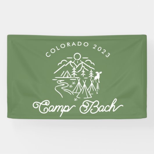Camp Bachelorette Banner/ Achtergrond Spandoek (Horizontaal)