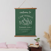 Camp Bachelorette Banner Hangend Wandkleed (Slaapkamer)