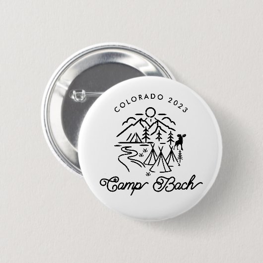 Camp Bachelorette Custom Button (Voorkant /achterkant)