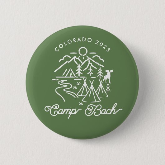 Camp Bachelorette Custom Button (Voorkant)