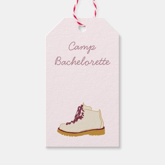 Camp Bachelorette Decor Cadeaulabel (Voorkant)