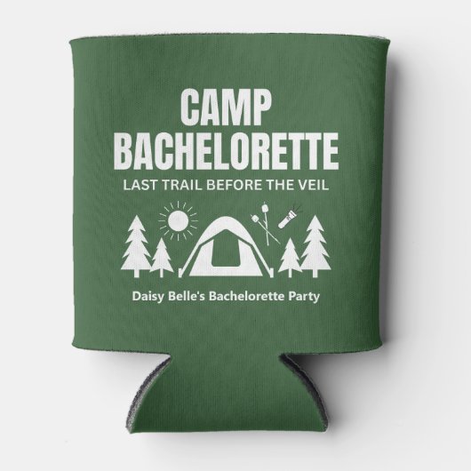 Camp Bachelorette Green Cooler (Voorkant)