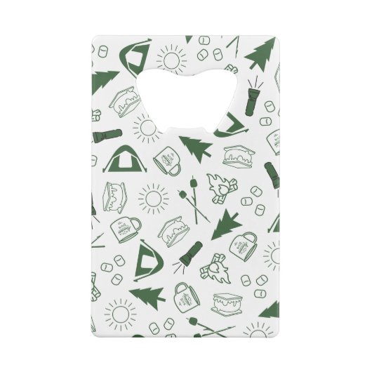 Camp Bachelorette Green Cooler Kredietkaart Flessenopener (Achterkant)