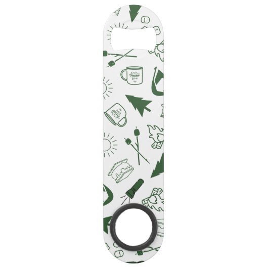 Camp Bachelorette Green Cooler Speed Flessenopener (Voorkant)