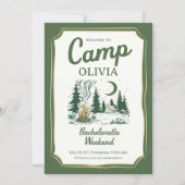 Camp Bachelorette Green Glamping Itinerary Kaart (Voorkant)