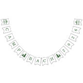 Camp Bachelorette Green Weekend bunting banner (Alle)