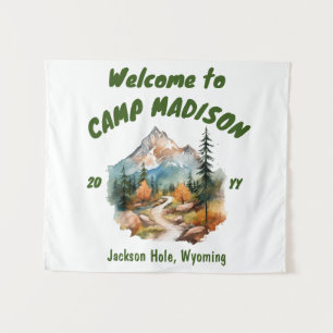 Camp Bachelorette Party Berg Camping Prop Sign Wandkleed