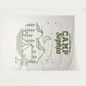 Camp Bachelorette Party Glamping Camping Wandkleed (Voorkant (horizontaal))