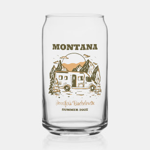 Camp Bachelorette Party Meisjes Trip Glamping Cust Blikvorm Glas