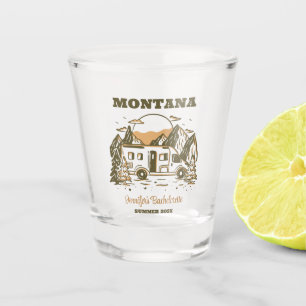 Camp Bachelorette Party Meisjes Trip Glamping Cust Shot Glas