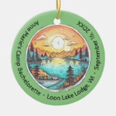 Camp Bachelorette Party Weekend Keepsake Keramisch Ornament (Voorkant)
