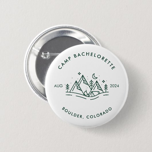 Camp Bachelorette Ronde Button (Voorkant /achterkant)