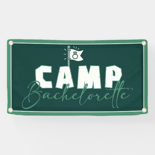 Camp Bachelorette Spandoek (Horizontaal)