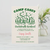 CAMP BACHELORETTE WEEKEND Invitation (Debout devant)