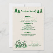 CAMP BACHELORETTE WEEKEND Invitation (Dos)