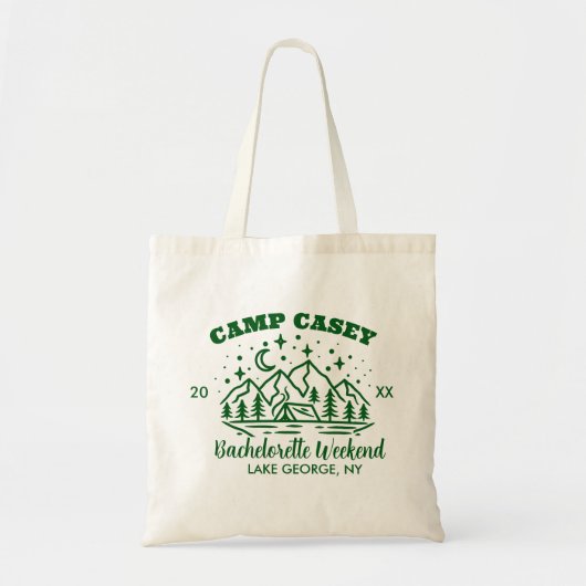 CAMP BACHELORETTE WEEKEND TOTE BAG (Voorkant)