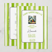 Camp Bachelorette Wild in het Bossen Weekend Kaart (Voorkant / Achterkant)