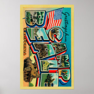 Camp Beale, Californië - grote letterscènes Poster