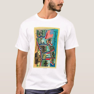 Camp Beale, Californië - grote letterscènes T-shirt