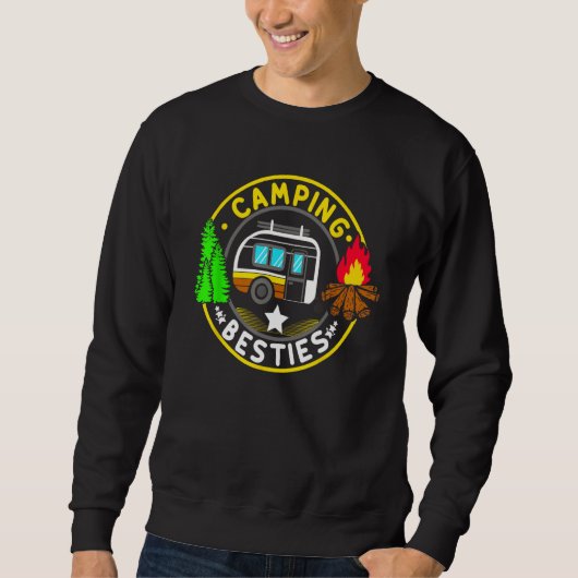 Camp Besties Camping   Happy Camper Trui (Voorkant)