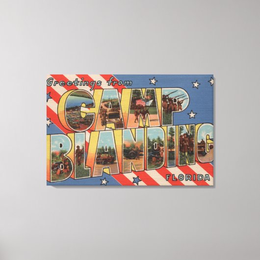 Camp Blanding, Florida - Grote letterscènes Canvas Afdruk (Voorkant)