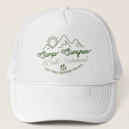 Camp Bride Custom Bachelorette Groen Trucker Pet