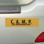 CAMP-bumpersticker Bumpersticker (Op auto)
