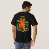 Camp Café Répéter T-shirt Camping Chat recto verso (Dos entier)