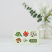 Camp Camp Camping Campground Visitekaartje (Staand voorkant)