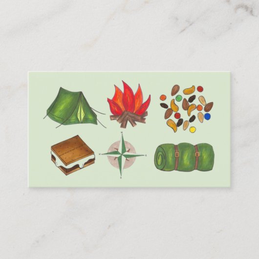 Camp Camp Camping Campground Visitekaartje (Voorkant)