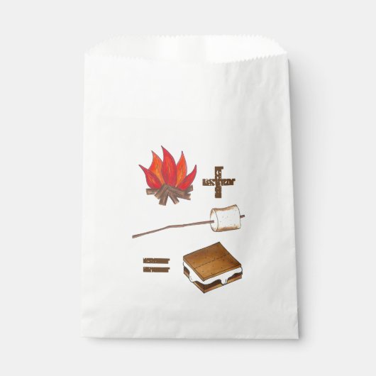 Camp Campfire + Toasted Marshmallow = S'mores Camp Bedankzakje (Voorkant)