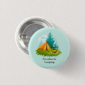 Camp Camping Design Button (Voorkant /achterkant)
