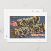 Camp Carson, Colorado - Pikes Peak Briefkaart (Voorkant / Achterkant)
