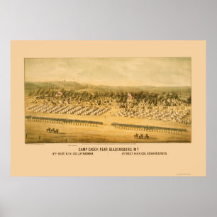 Camp Casey en Fort Lincoln bij Bladensburg 1861 Poster