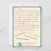 Camp Chaos: Forever Feral 4th Birthday Invitation (Devant)