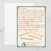 Camp Chaos: Forever Wild 4e verjaardagsuitnodiging Kaart (Voorkant / Achterkant)