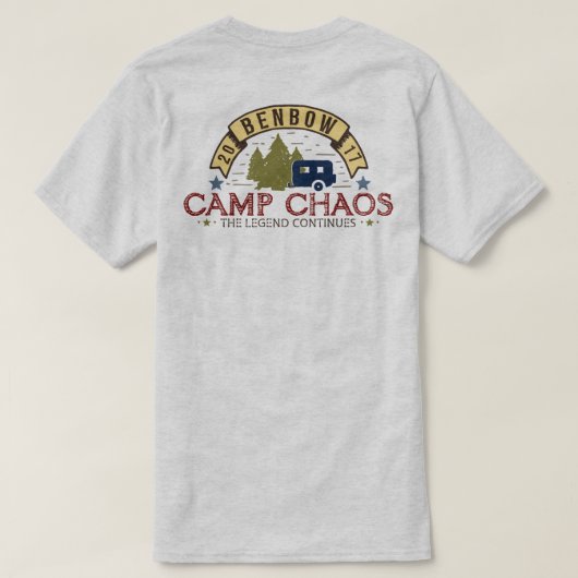 Camp Chaos Standard Mannen T-shirt 2017 (Design achterkant)