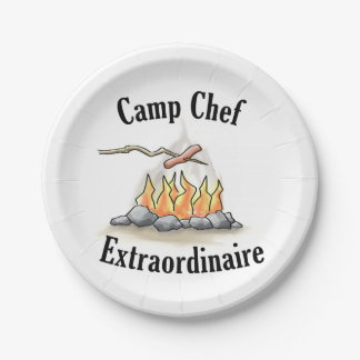 Camp Chef Extraordinaire Paper Borden Papieren Bordje