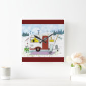 Camp Chic Vierkante Klok (Huis)