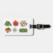 Camp Compass S'mores Tent Bagagelabel (Voorkant horizontaal)