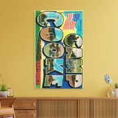 Camp Cooke, Californië - grote letterscènes Canvas Afdruk (Insitu (Woonkamer))