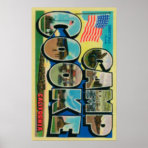 Camp Cooke, Californië - grote letterscènes Poster