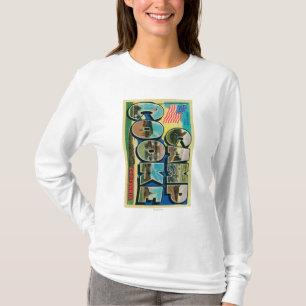 Camp Cooke, Californië - grote letterscènes T-shirt
