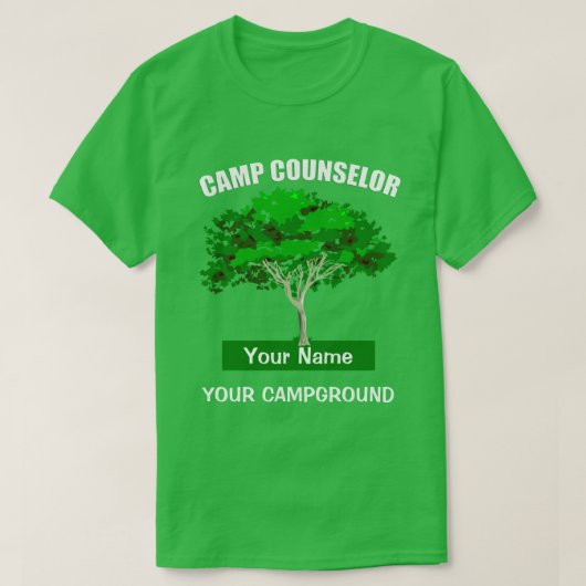 Camp Counselor Campground T-shirt (Design voorkant)