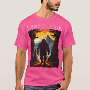 Camp Cousin Bigfoot Wandelen Camping Bergen T-shirt