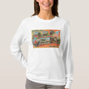 Camp Crowder, Missouri - Grote letterscènes T-shirt
